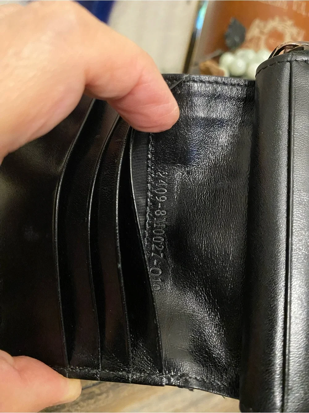 GUC Fendi Brown and Black Zucca Canvas Zip-Around Compact Wallet